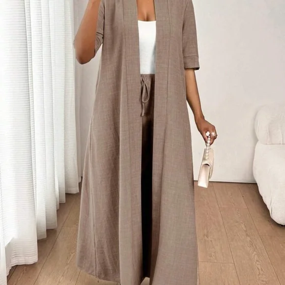 Elegant Tan Women's Jumpsuit - Picture 4 of 5